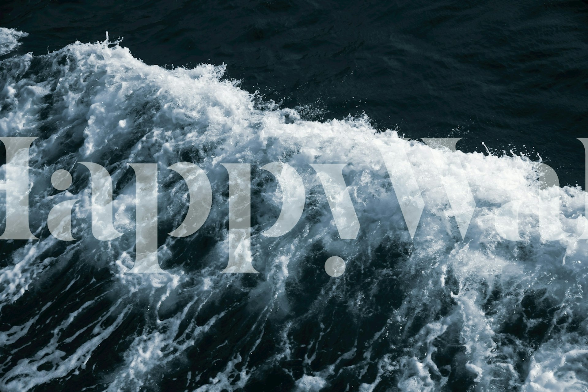 Carta da parati Yin Yang Ocean Glam 1 in una stanza