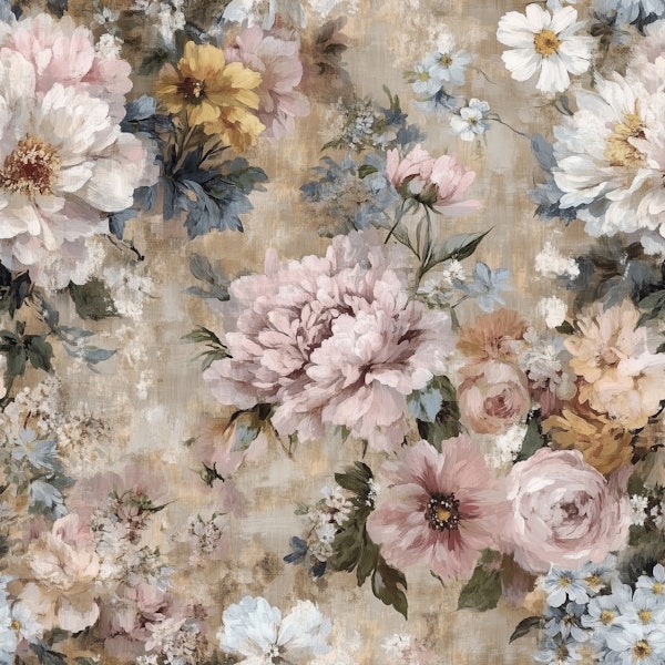 Elegant Bloom Tapestry