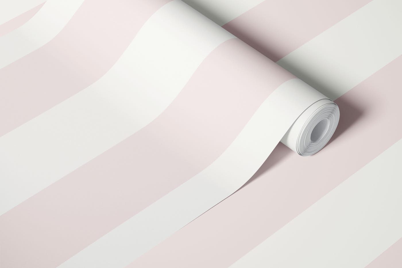 Softt Airy Pink Stripe wallpaper roll