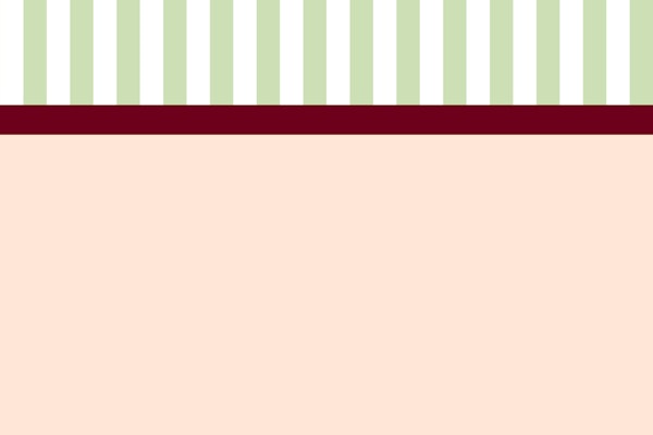 Green Stripes and Burgundy Accent