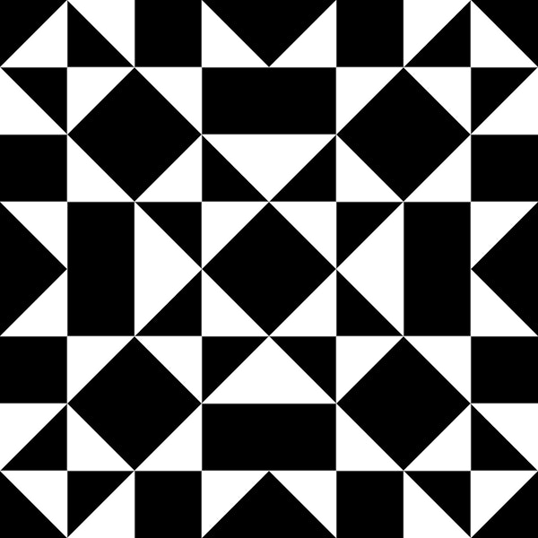 Art Deco Diamond - Black