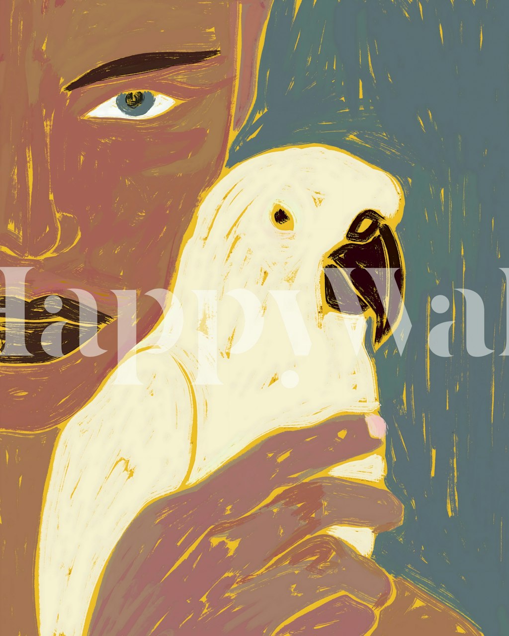 Keeper of Secrets wallpaper in a stylish room