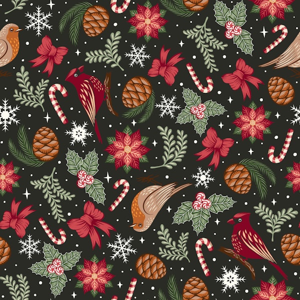 Ditsy Natural Christmas