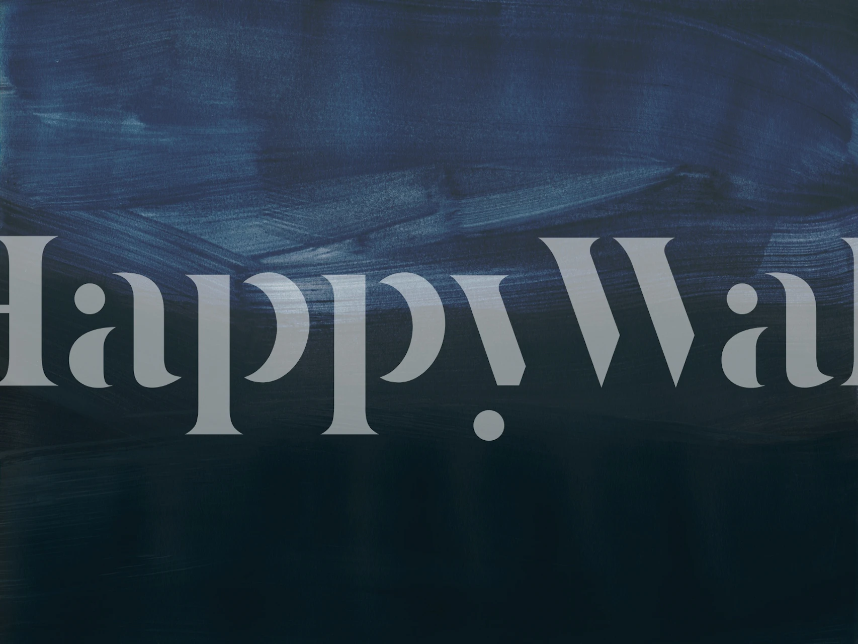 Carta da parati Painted Gradient Midnight 1 in una stanza