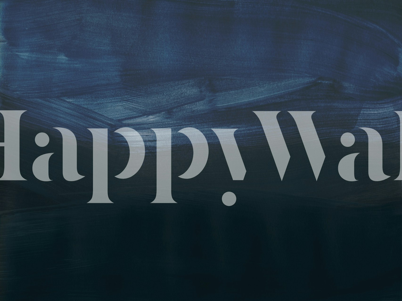 Painted Gradient Midnight 1 tapet i ett rum