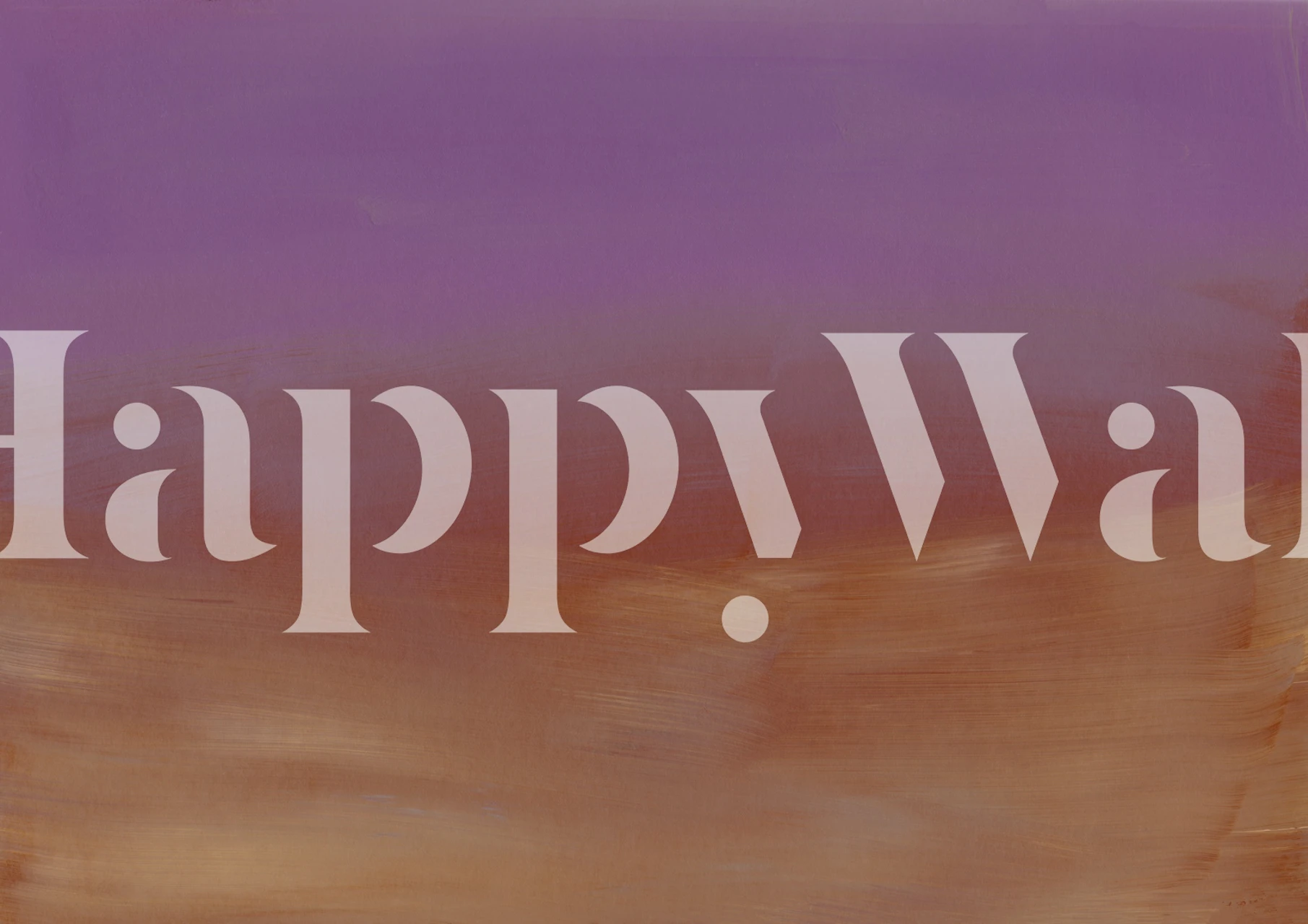 Tapeta Painted Gradient Sunset w pokoju