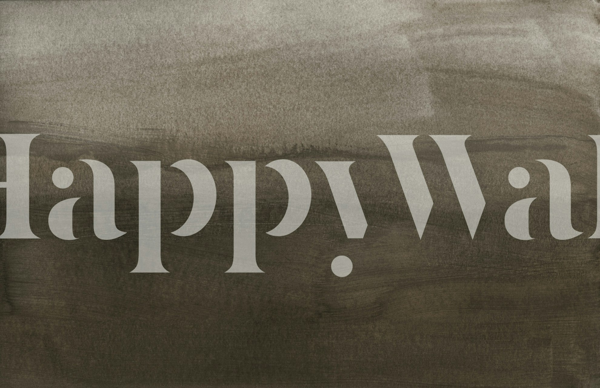 Brun gradienttapet i ett rum