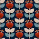 Modern retro - nordic - Scandinavian flowers