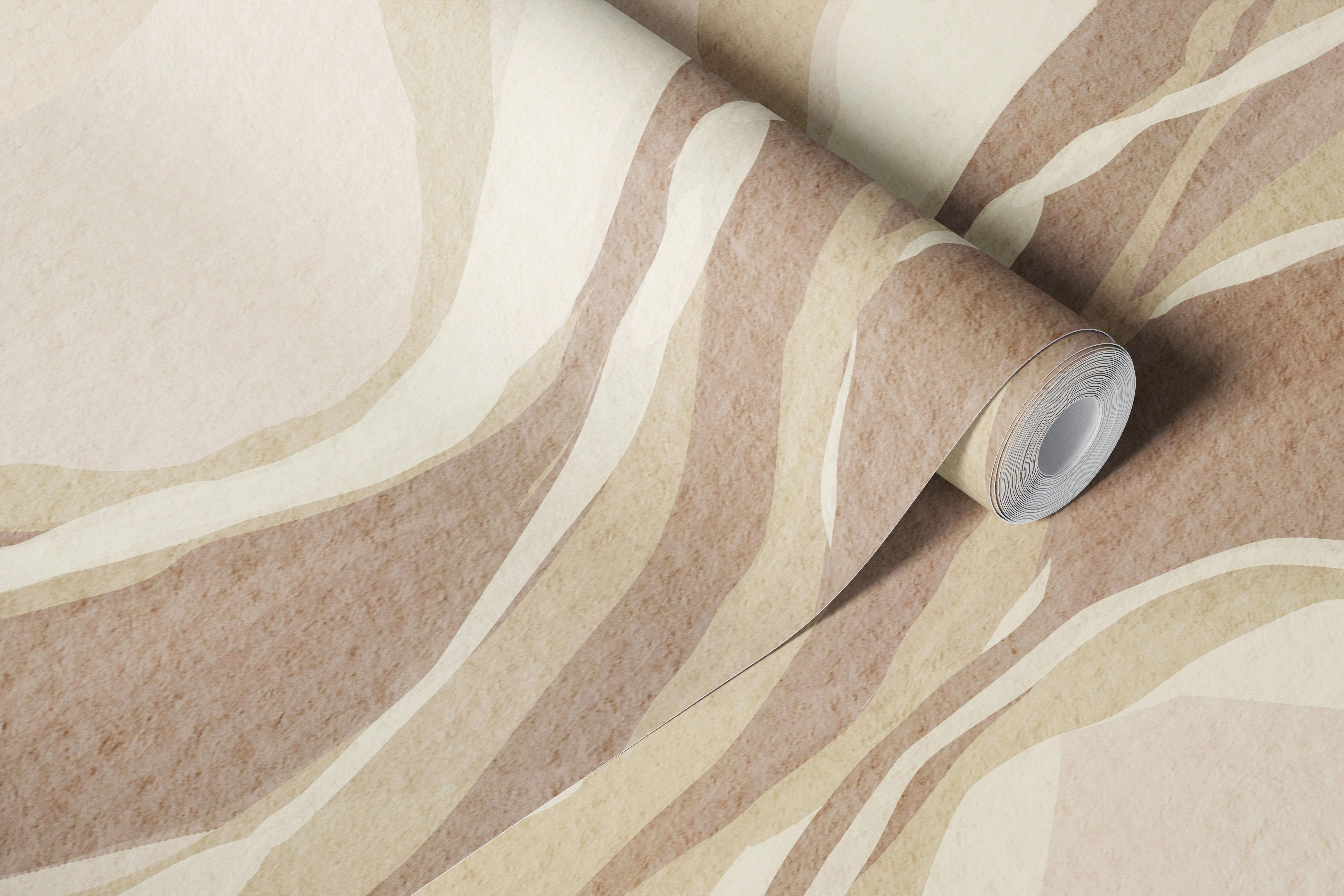 Tapeta Sandy Waveforms w pokoju