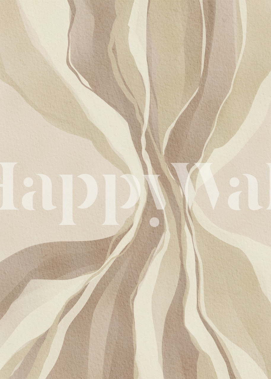 Papier peint Sandy Waveforms dans une pièce