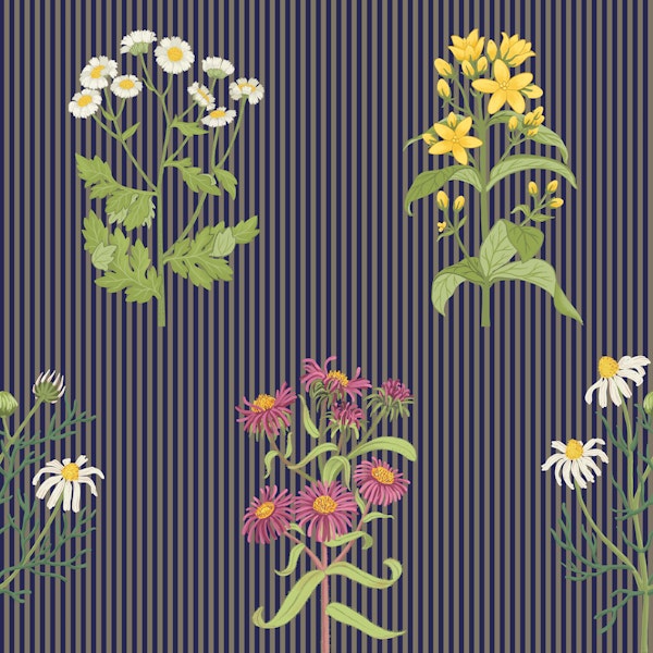 Blooming Stripes Millefleurs