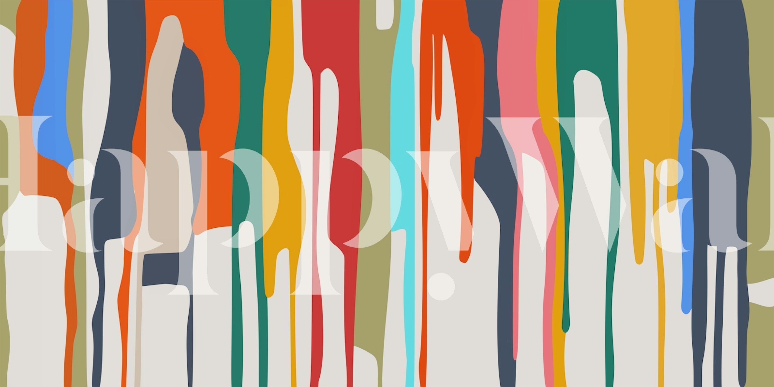 Papier peint Flowing Colors Art dans une pièce