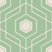 Vintage Green and Beige Honeycomb ταπετσαρία