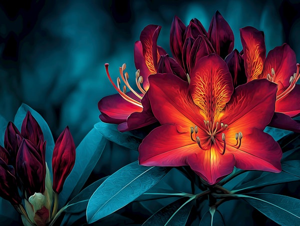 Radiant Red Blossoms