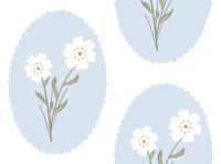 Soft Blue Floral papiers peint