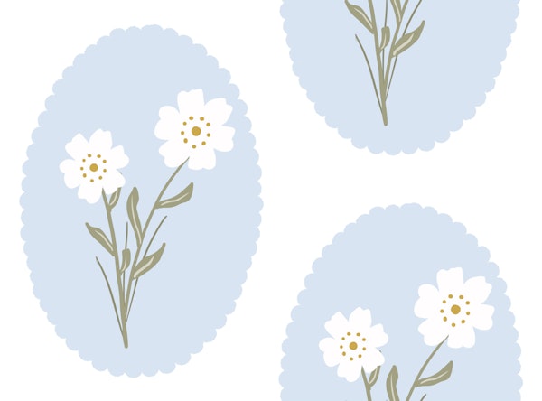 Soft Blue Floral
