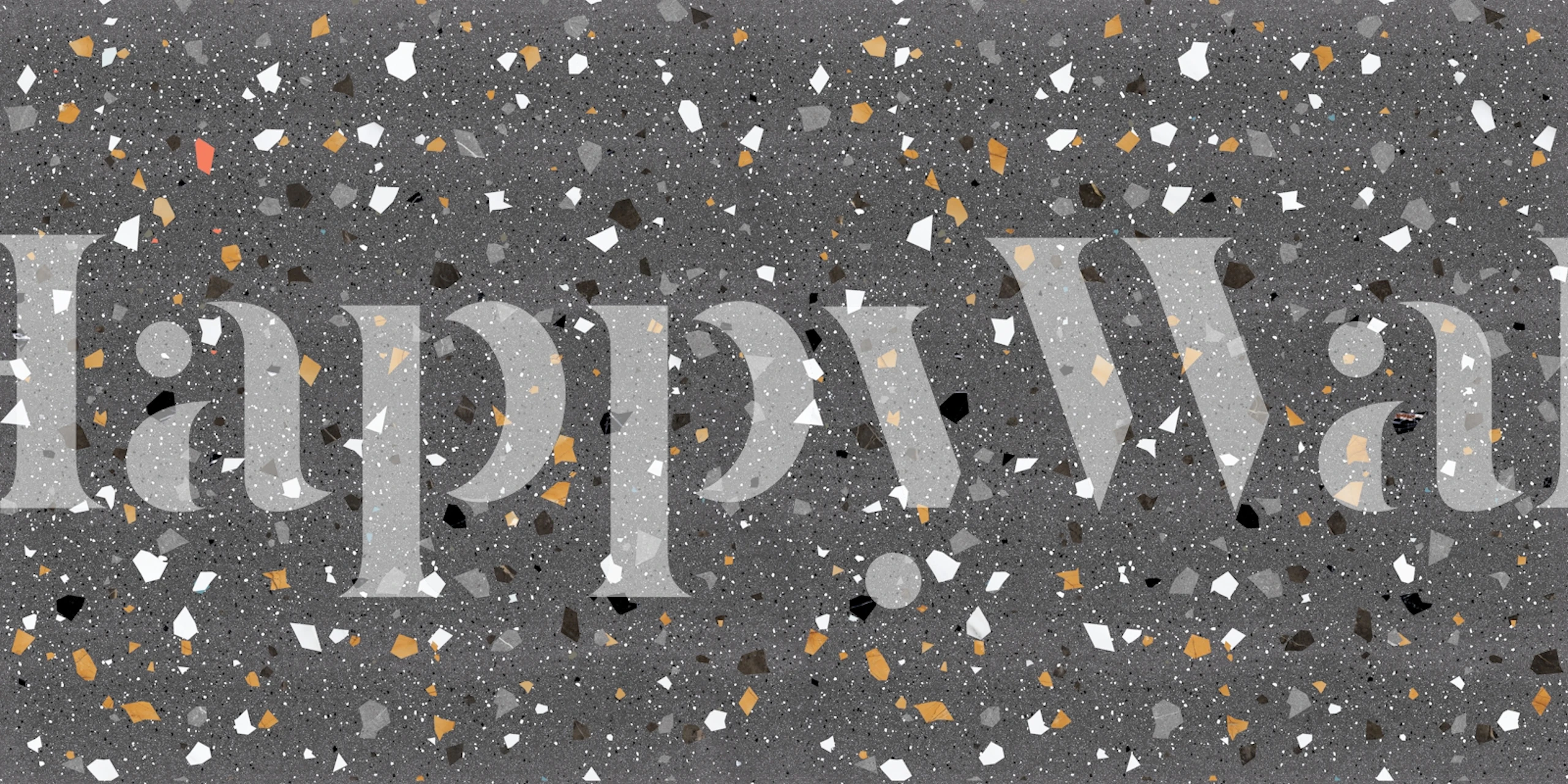 Tapeta Smoky Quartz Terrazzo w pomieszczeniu