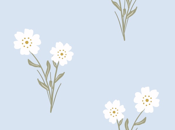 Delicate Blue Floral