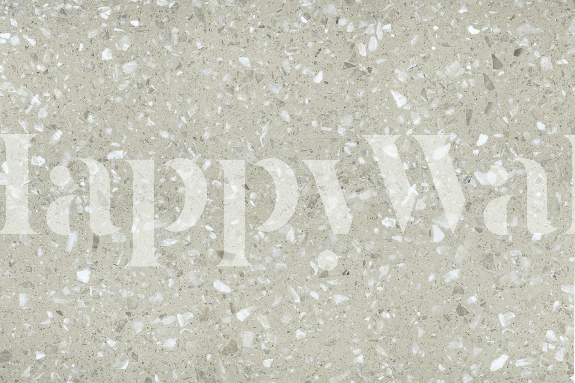 Papier peint en Light beige terrazzo marble dans une pièce