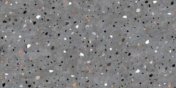 dark grey terrazzo design