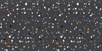 charcoal black terrazzo marble tapet