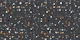 charcoal black terrazzo marble