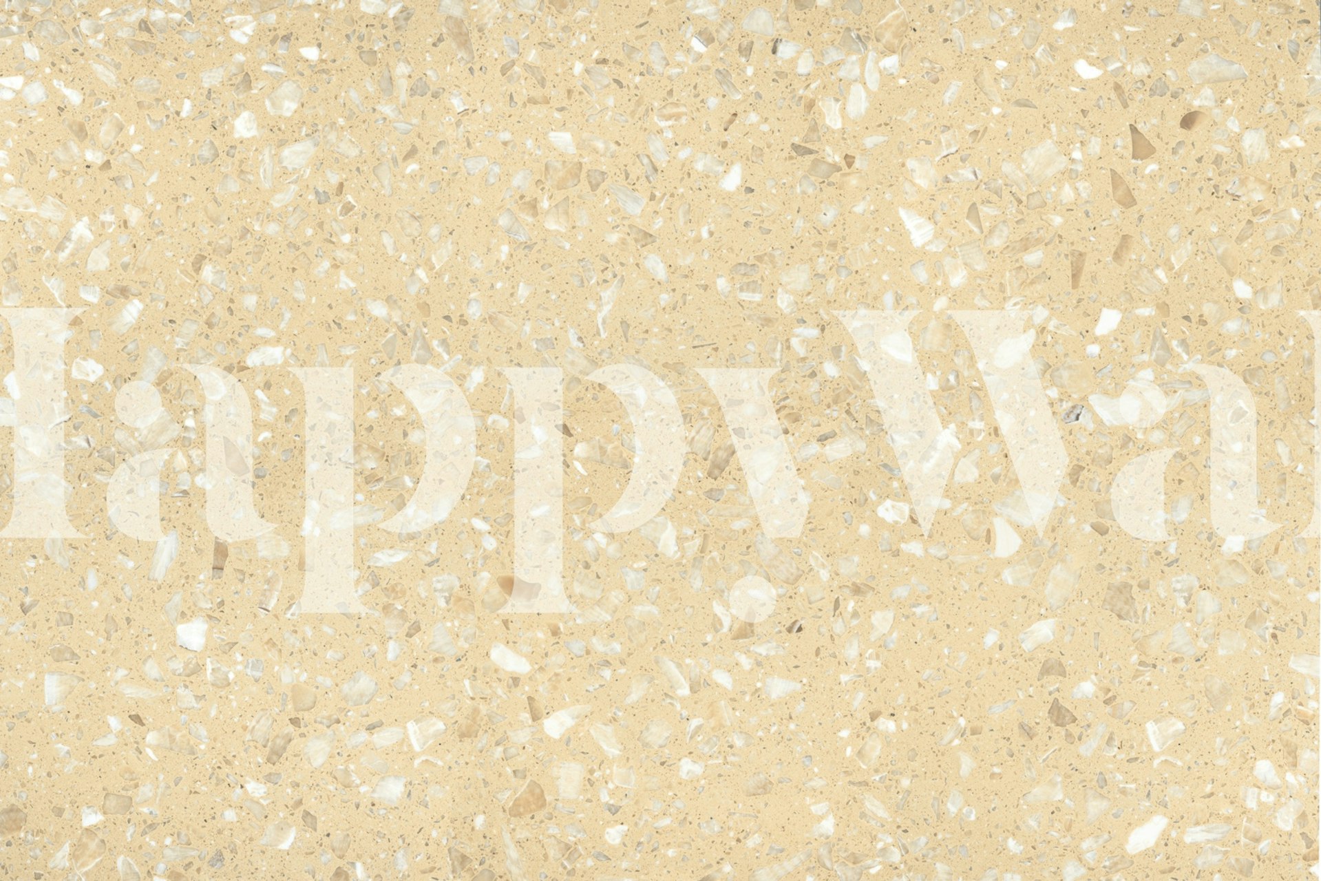 Papier peint Golden Terrazzo Charm dans une pièce