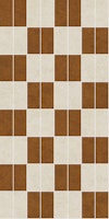 Checkerboard Vertical stack Tile Caramel Bone tapete