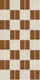 Checkerboard Vertical stack Tile Caramel Bone