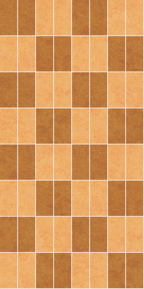 Checkerboard Vertical stack Tile Happy Yellow