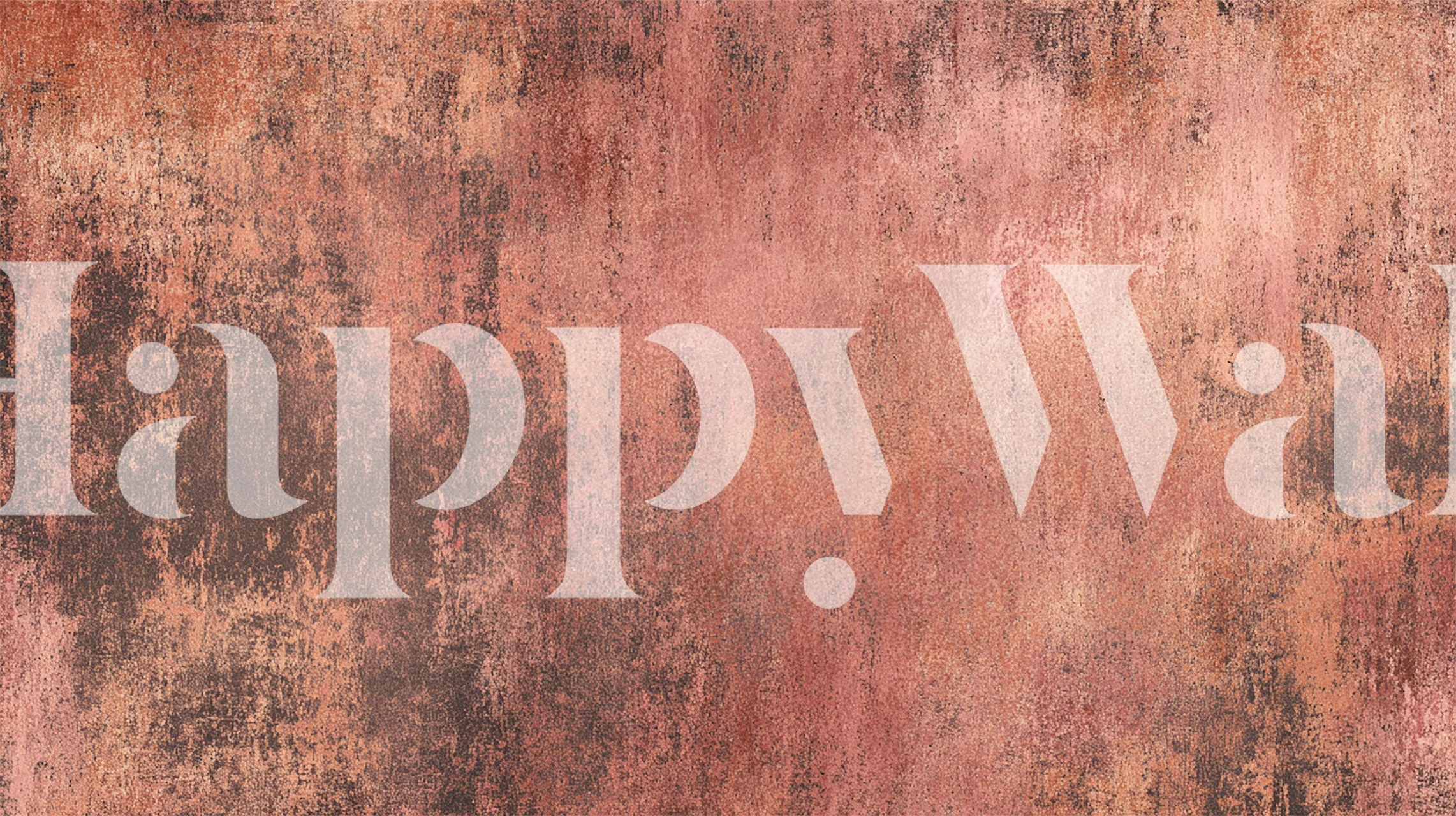 Aged Pale Pink Copper Texture wallpaper in a room