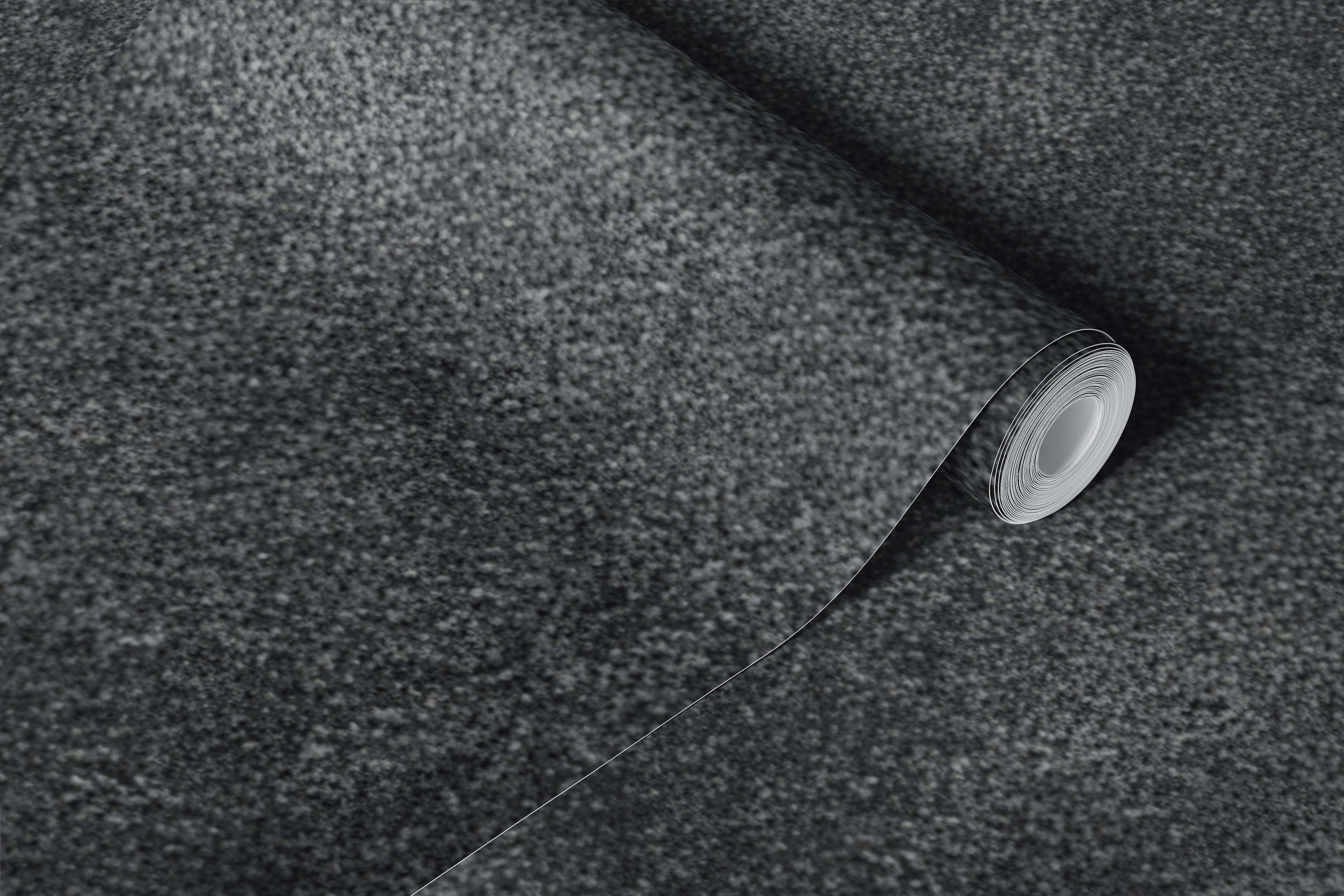 Charcoal black concrete textured wallpaper in room