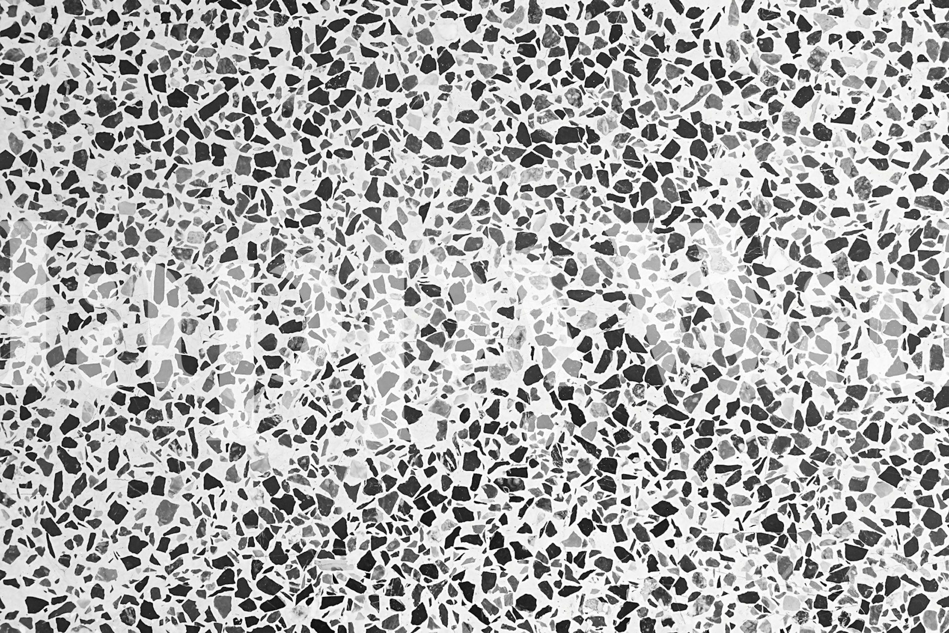 Papier peint en marbre terrazzo noir et blanc