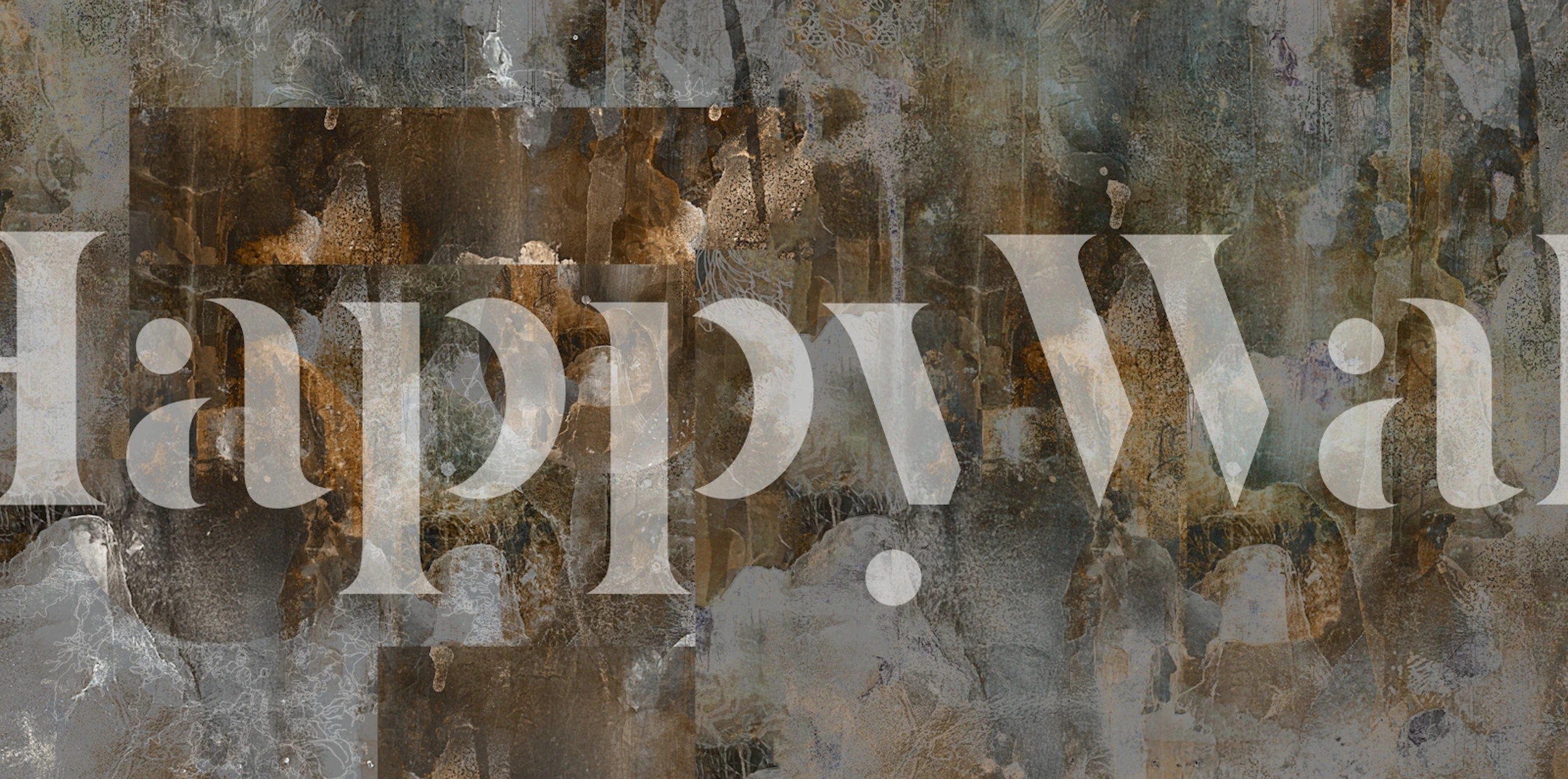 Rustic textured wallpaper with earthy tones and abstract designs