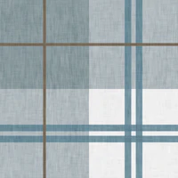 Country Plaid - Washed Denim Blue tapeta