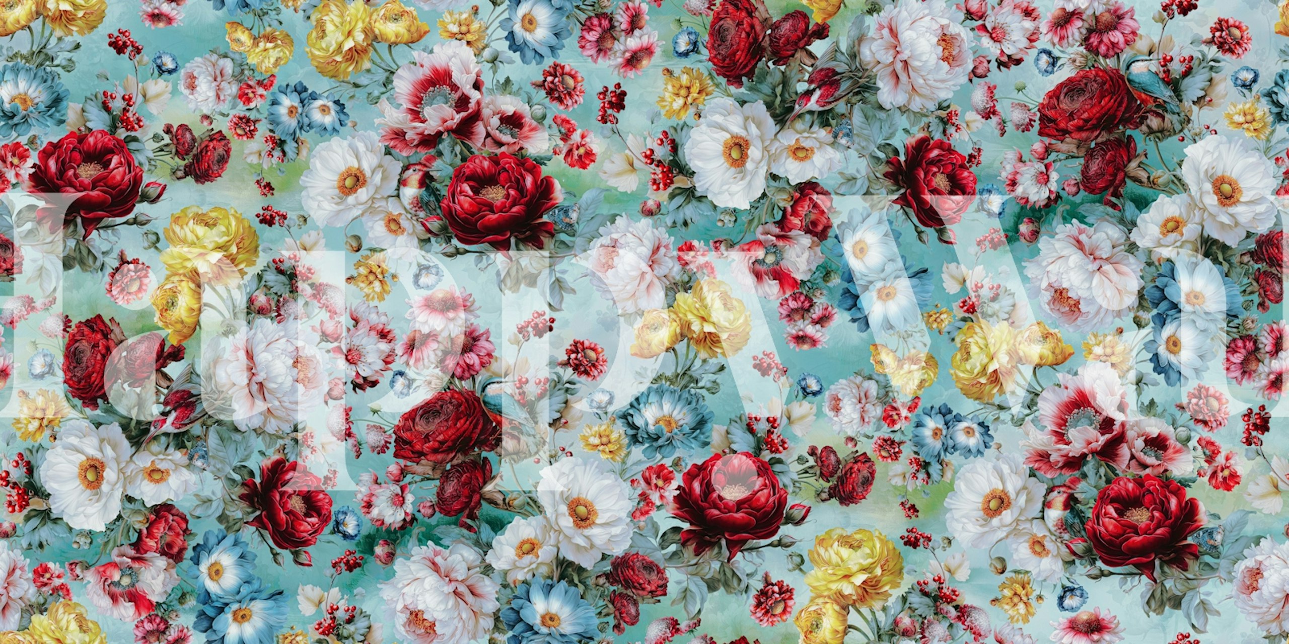 Tapeta kwiatowa Daybloom w pomieszczeniu