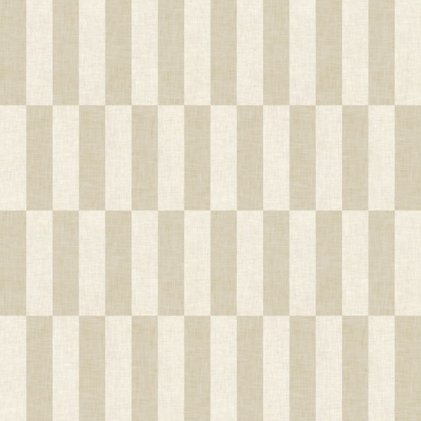Textured Tile Stripe - Warm Beige