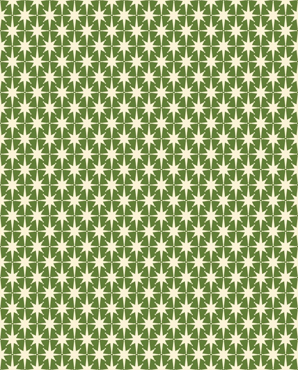 Midcentury Modern Atomic Stars Retro Pattern