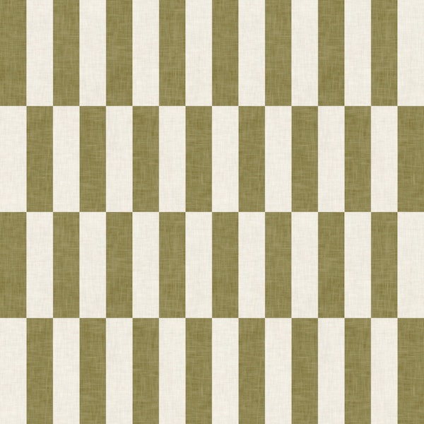 Textured Geometric Tile - Yellow Olive Green