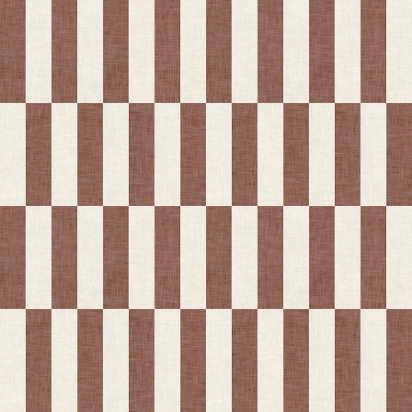 Textured Geometric Tile - Warm Red