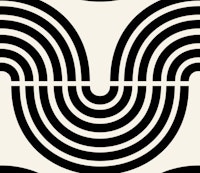 Black and ivory white rainbow stripe tapete