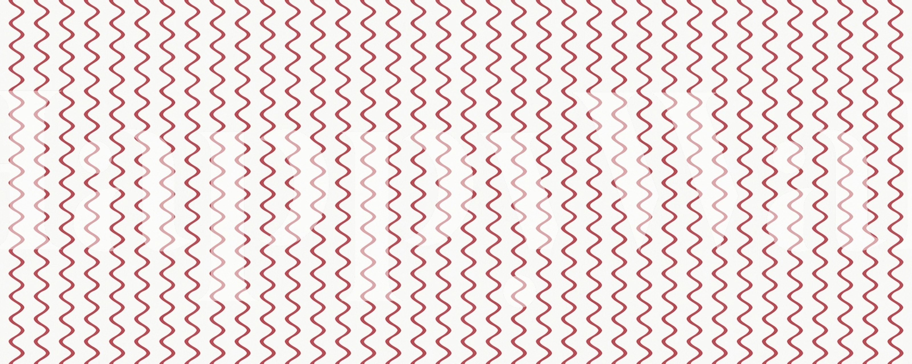 Vibrant Red Waves wallpaper in a room