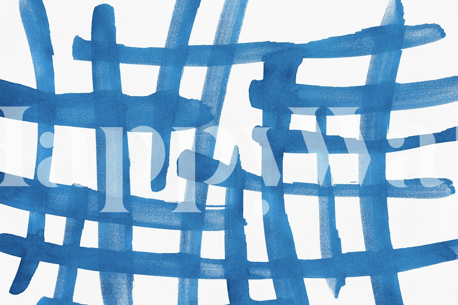 Abstract blue lines on white background wallpaper