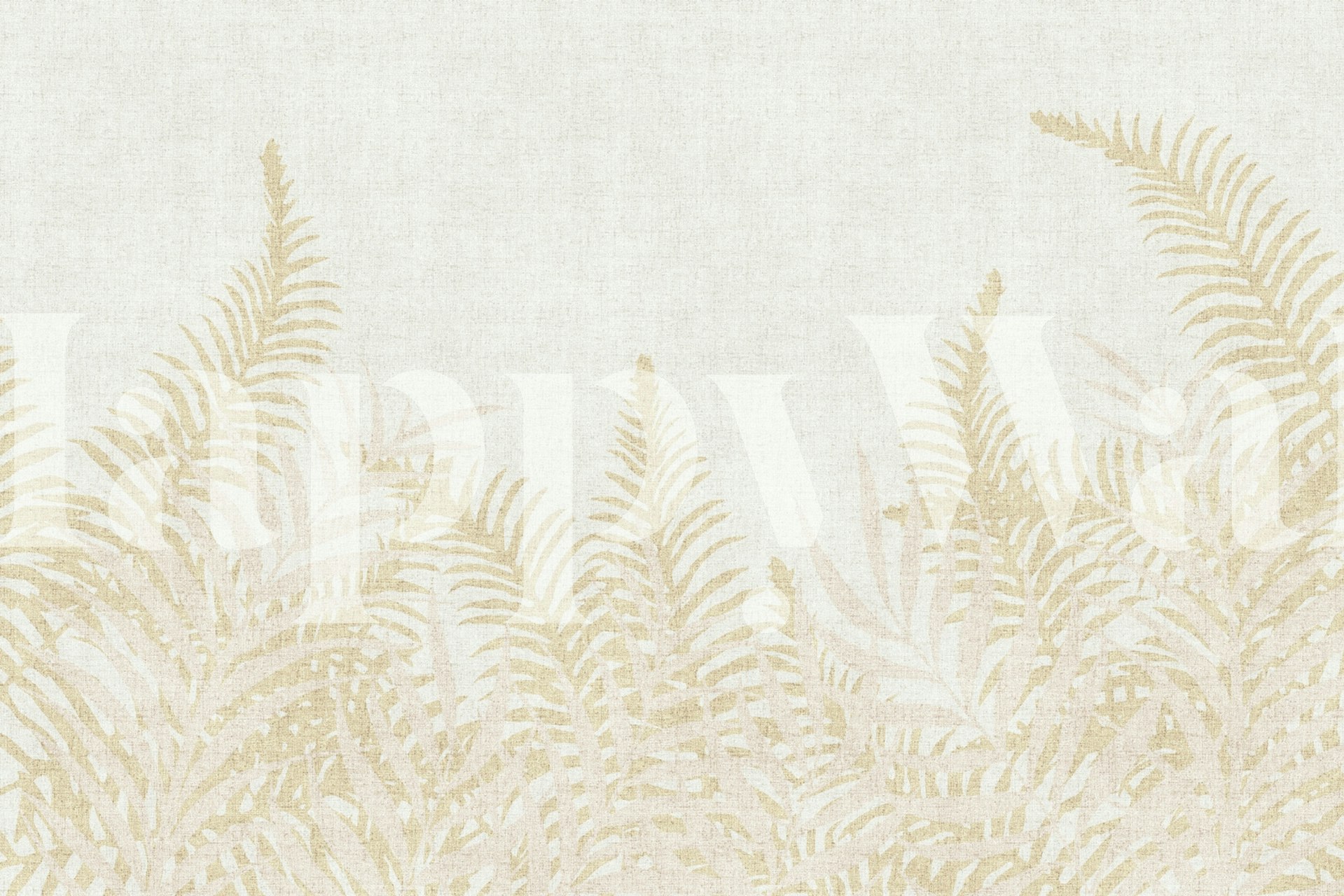 Papier peint à motif de fougère dans une pièce