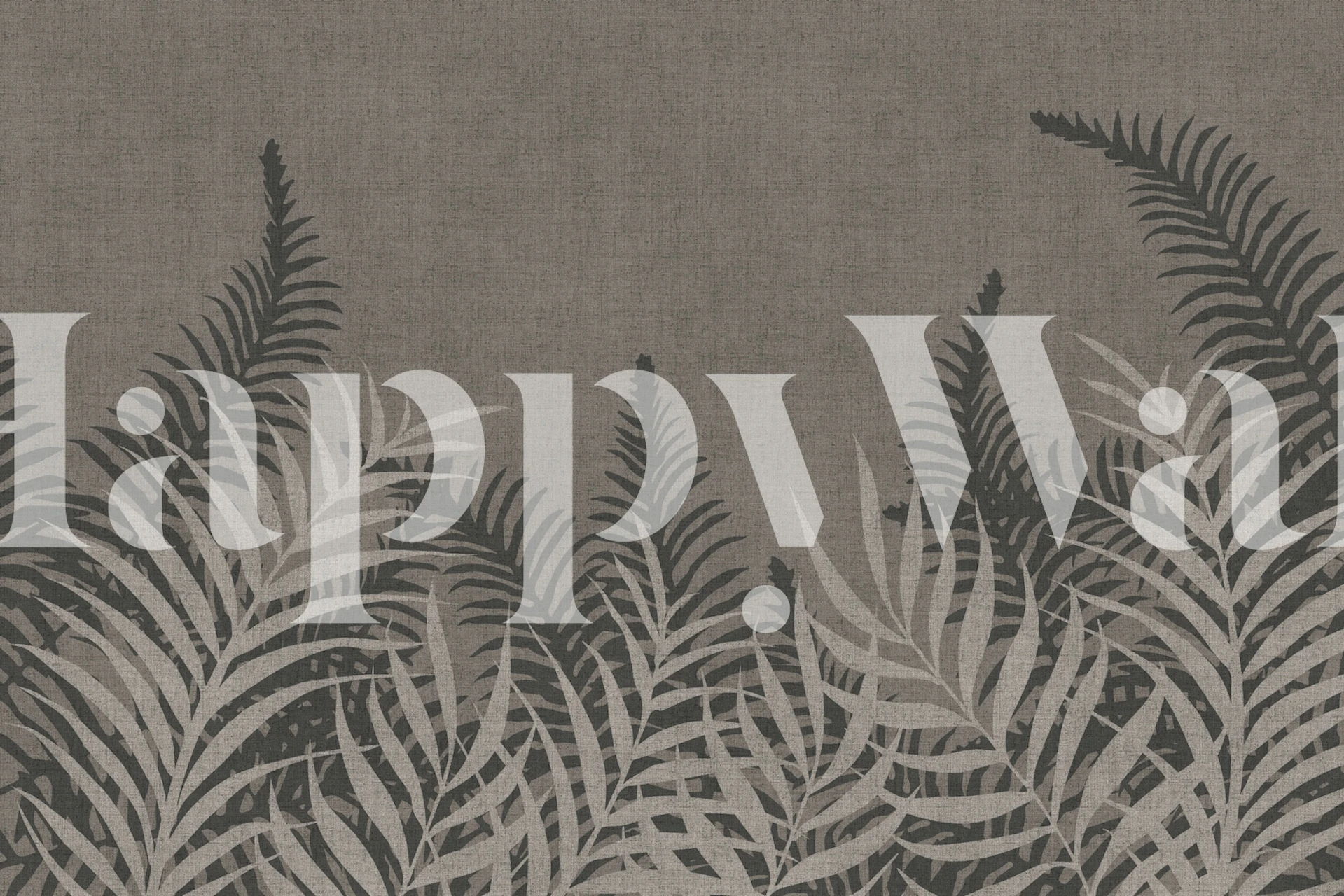 Into The Jungle Taupe wallpaper in a room