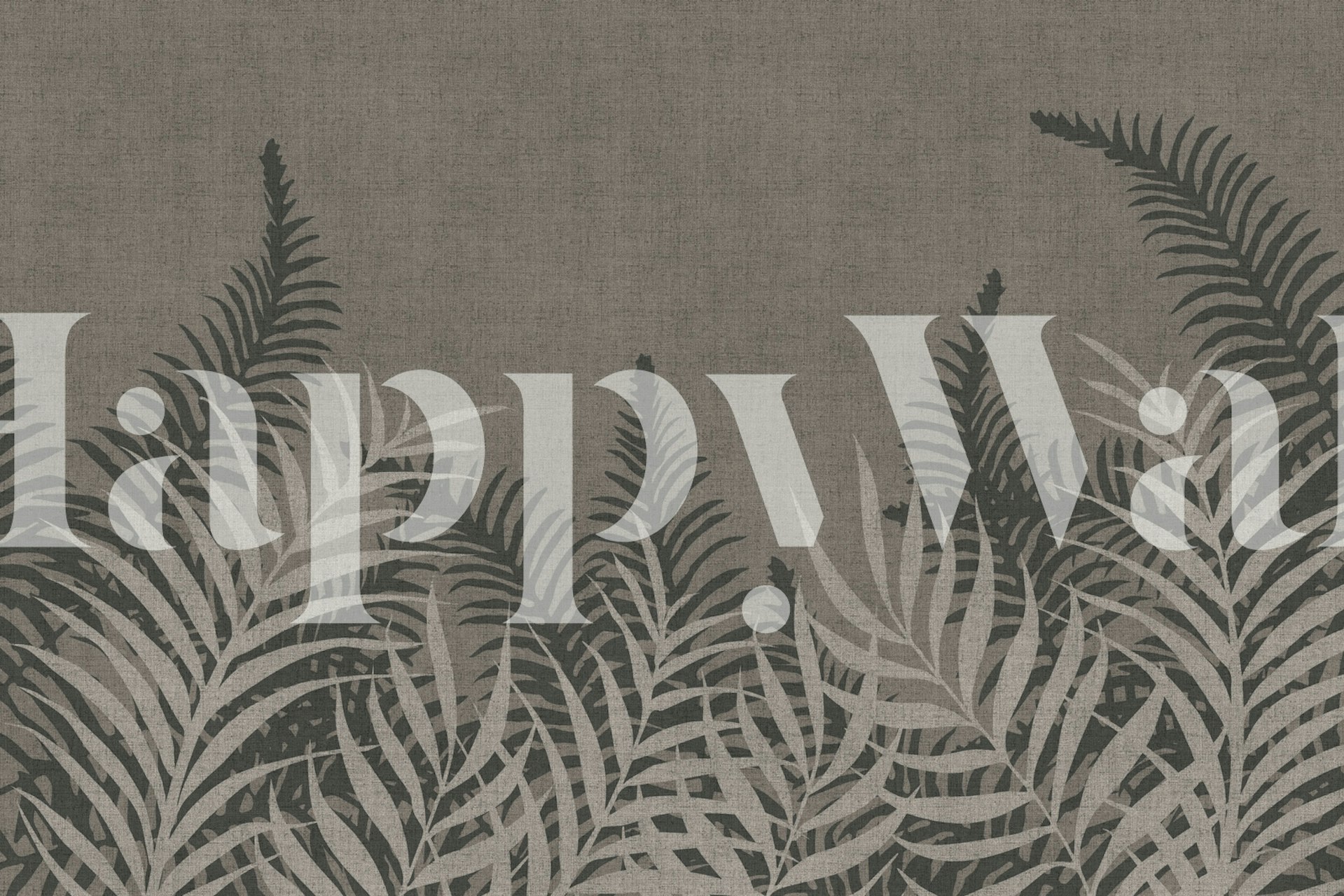 Tapeta Into The Jungle Taupe u sobi