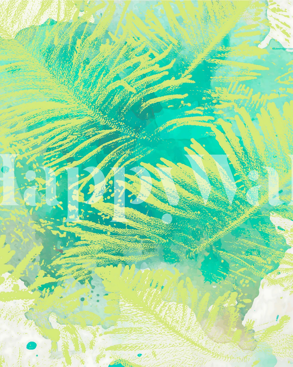 Papel de parede Happy Place 01 em um quarto