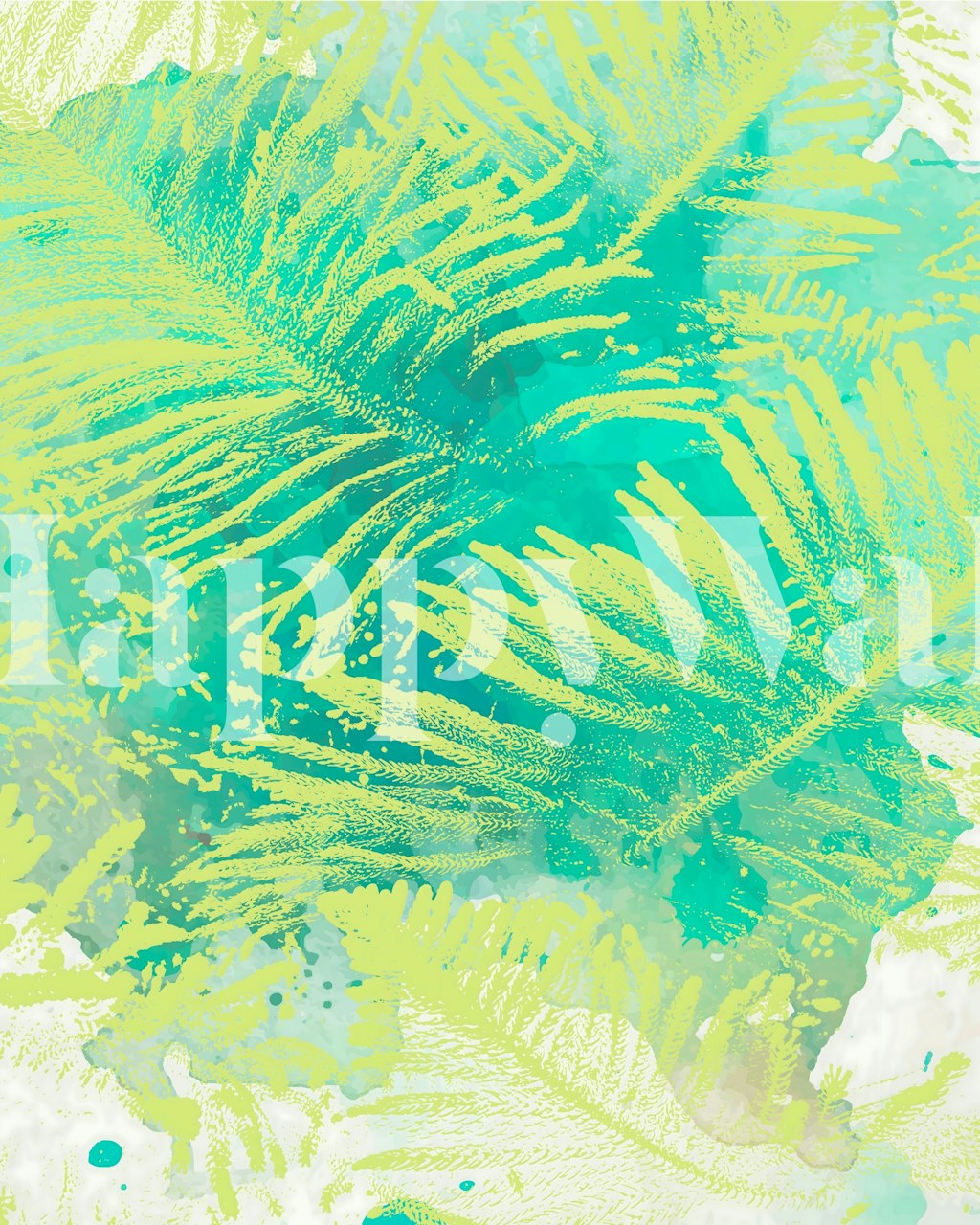 Happy Place 01 wallpaper in a room