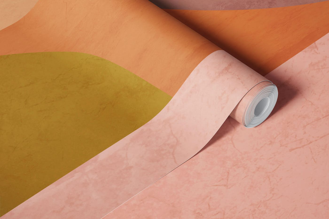 Warm Abstract Geometry wallpaper roll
