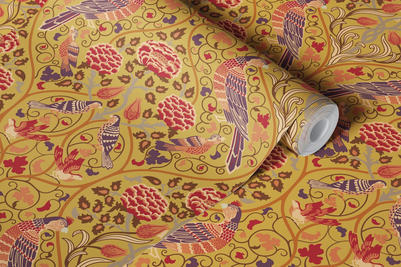 William Morris Seasons by May 9 wallpaper roll